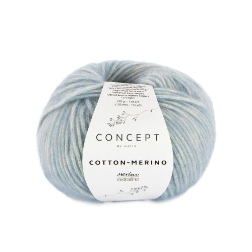 Włóczka, Katia Cotton Merino, 142 gołębi błękit