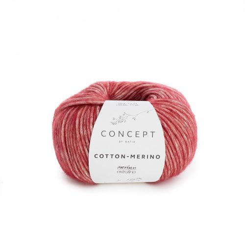 Włóczka, Katia Cotton Merino, 125 bordowy