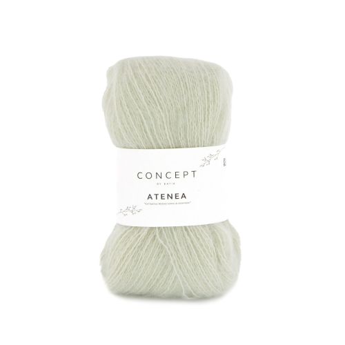 Włóczka, Atenea, Katia Concept, 92 białawo zielony