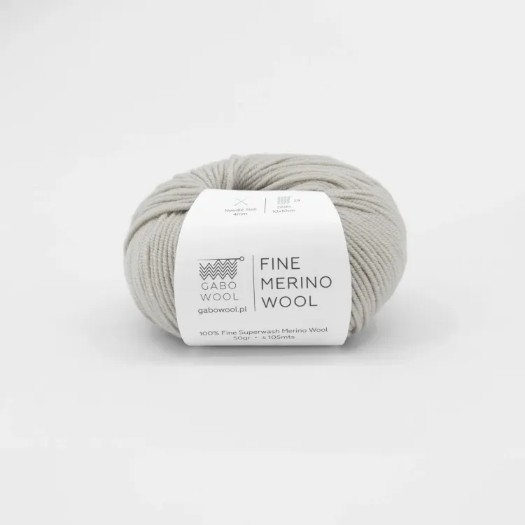 włóczka, gabo wool fine merino, migdałowy 3412