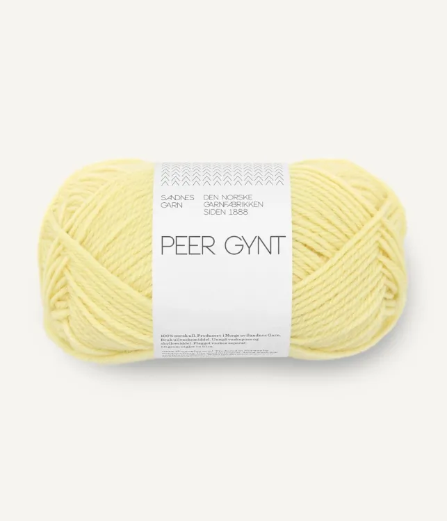włóczka, Peer Gynt, Sandnes Garn, lemonade 9602