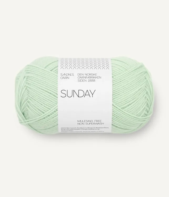 włóczka, Sunday Sandnes Garn, mint green 7911