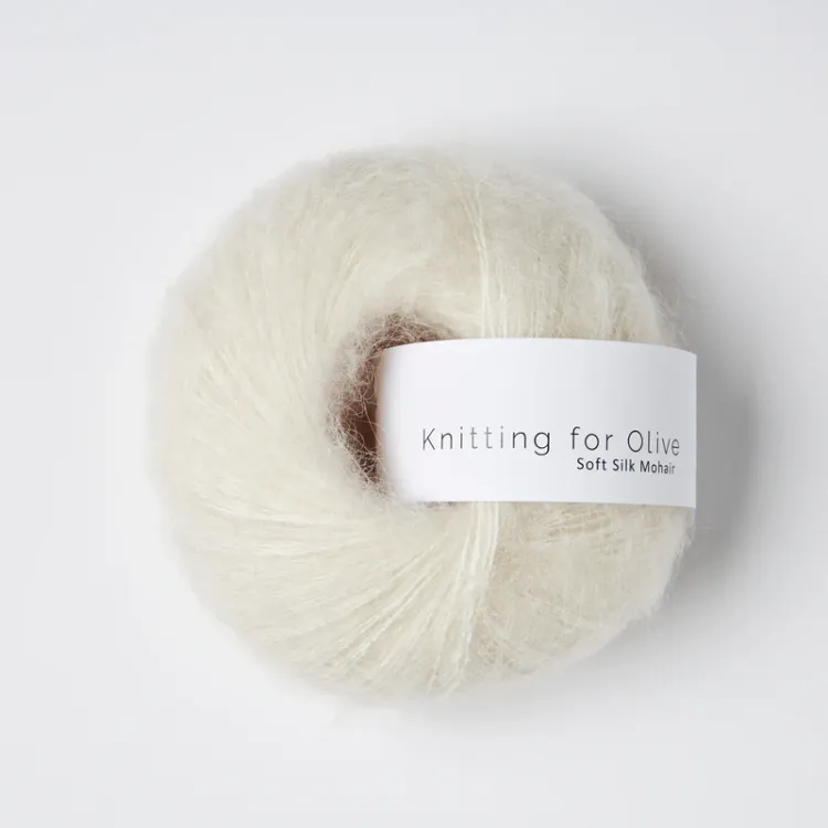 Soft Silk Mohair, Knitting for Olive, Cream