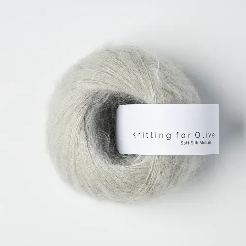 Soft Silk Mohair, Knitting for Olive, Pearl Gray