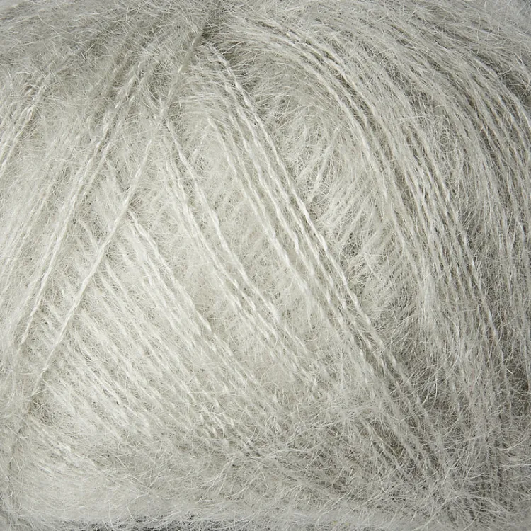 Soft Silk Mohair, Knitting for Olive, Pearl Gray