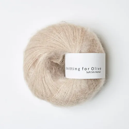 Soft Silk Mohair, Knitting for Olive, Powder