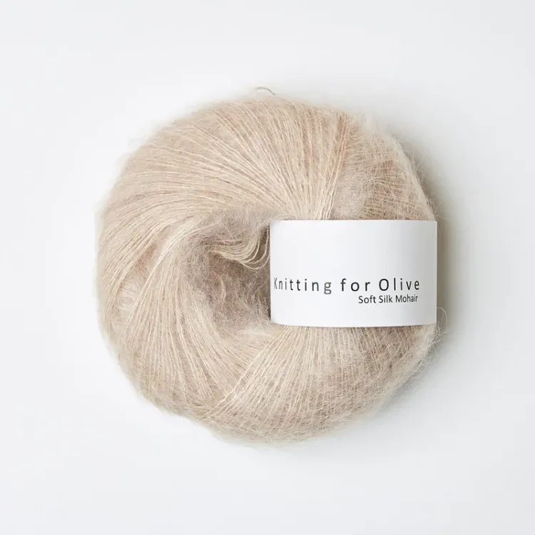 Soft Silk Mohair, Knitting for Olive, Powder