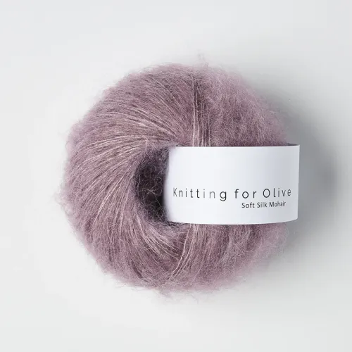Soft Silk Mohair, Knitting for Olive, Artichoke Purple