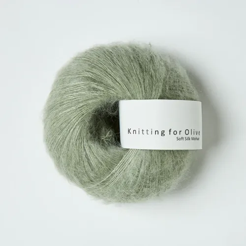 Soft Silk Mohair, Knitting for Olive, Dusty Artichoke