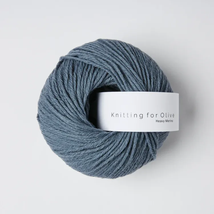 HEAVY Merino, Knitting for Olive, Dusty Petroleum Blue