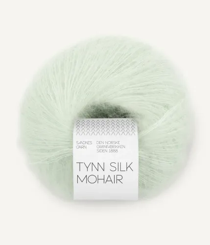 Tynn Silk Mohair by Sandnes Garn, Mint Green 7911