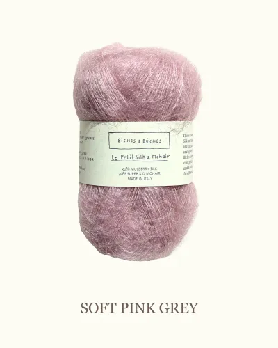 Le Petit Silk & Mohair,  Biches & Bûches, Soft Pink Grey