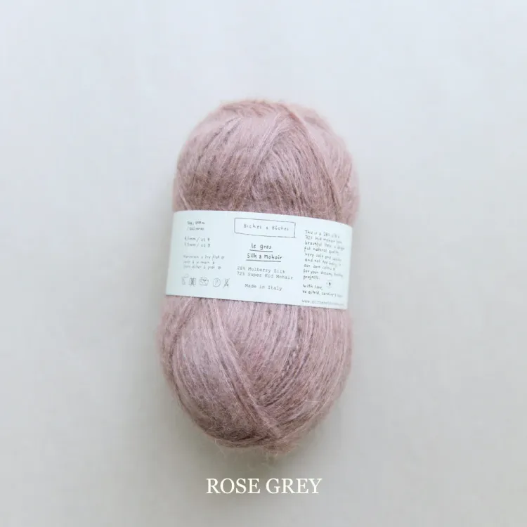 Le Gros Silk &amp; Mohair,  Biches &amp; Bûches, Rose Grey