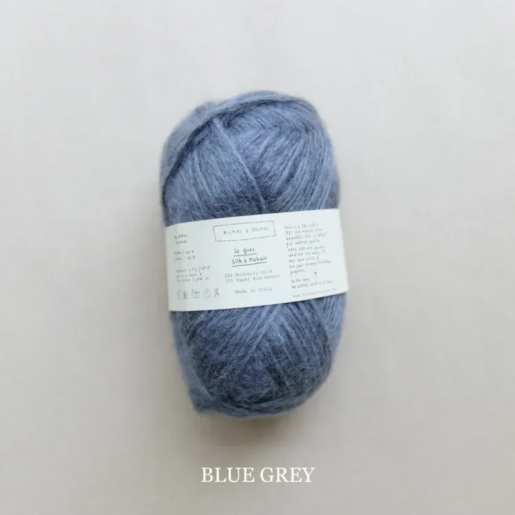 Le Gros Silk & Mohair,  Biches & Bûches, Blue Grey