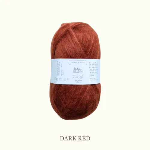 Le Gros Silk & Mohair,  Biches & Bûches, Dark Red