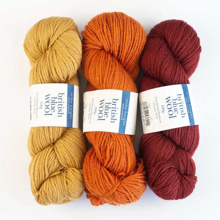 British Blue Wool, Erika Knight, 100g