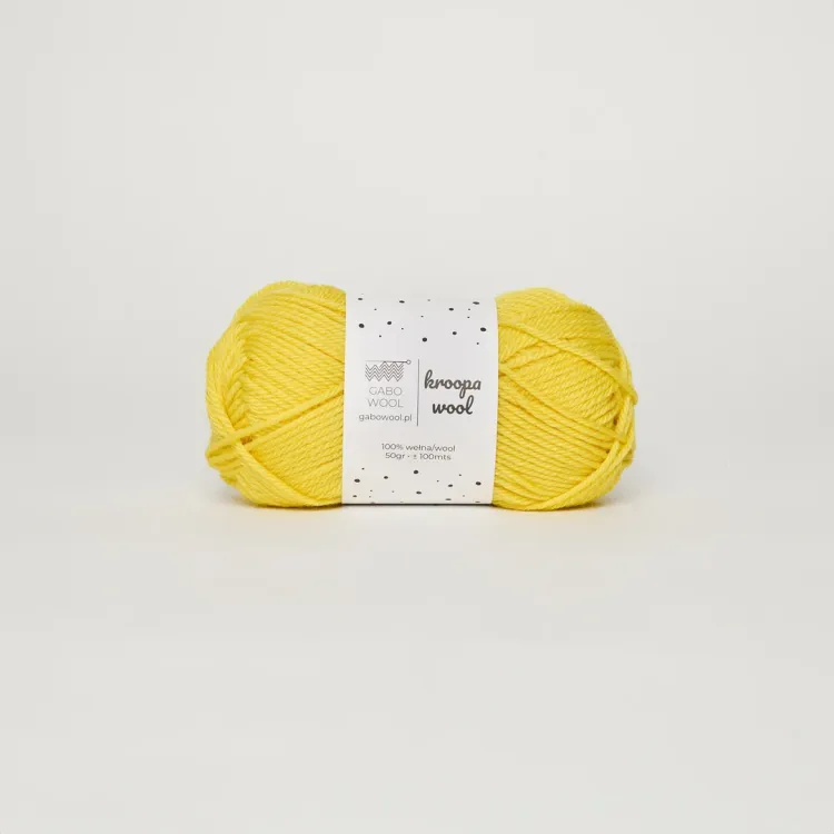 Kroopa Wool, Gabo Wool, 0289 słoneczny żółty