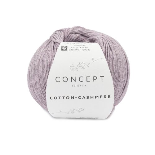 Włóczka, Katia Cotton Cashmere, 85 Fiołkoworóżowy