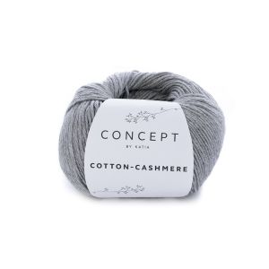 Włóczka, Katia Cotton Cashmere, 59 szary