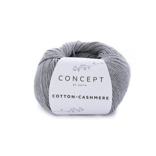 Włóczka, Katia Cotton Cashmere, 59 szary