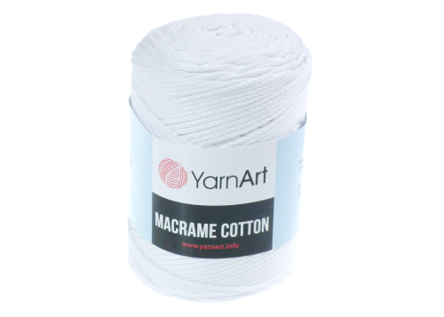 Sznurek do makramy, 2mm Yarn Art, Macrame Cotton, kolor 751 biały