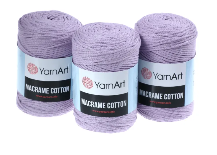 Sznurek do makramy, 2mm Yarn Art, Macrame Cotton, 765 liliowy