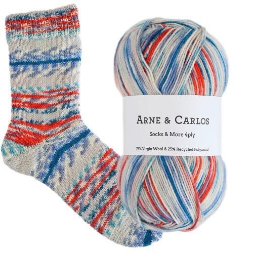 Socks & More 4ply, Arne & Carlos, 3012 quiet corner color