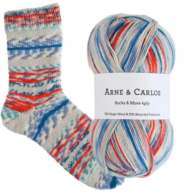 Socks & More 4ply, Arne & Carlos, 3012 quiet corner color