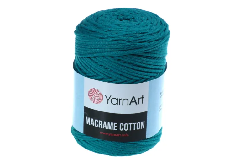 Sznurek 3mm Yarn Art, Macrame Cotton, kolor 783 morska zieleń