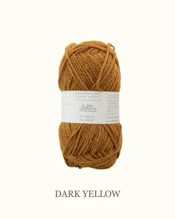 Le Gros Lambswool, Biches & Bûches, dark yellow