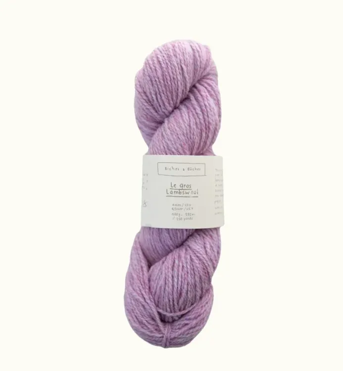 Le Gros Lambswool, Biches & Bûches, light pink violet