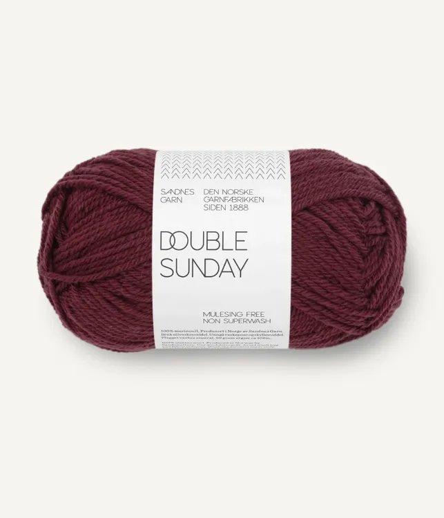 Double Sunday, Sandnes Garn, 4372 burgundy