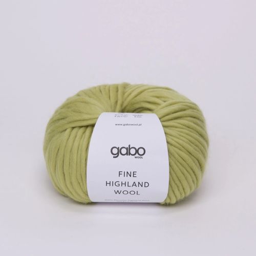 Gabo Wool Fine Highland Wool, 2477 zielona herbata