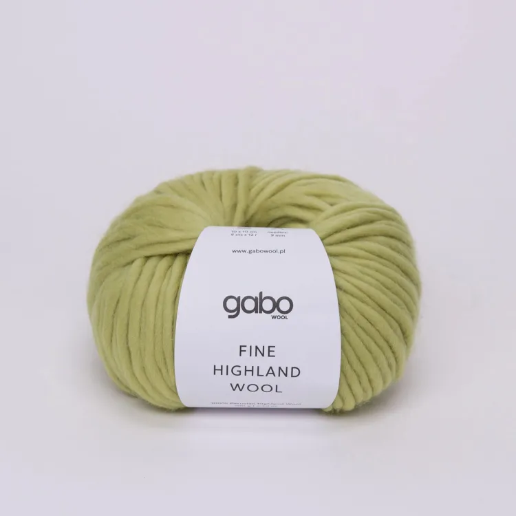 Gabo Wool Fine Highland Wool, 2477 zielona herbata