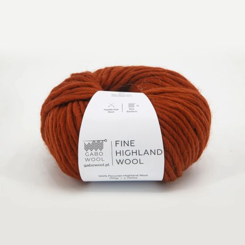 Gabo Wool Fine Highland Wool, 2160 terakota