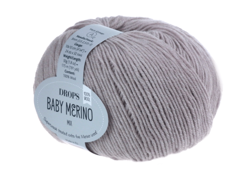 welna merino - DROPS Baby Merino - kolor 23 jasny beżowy