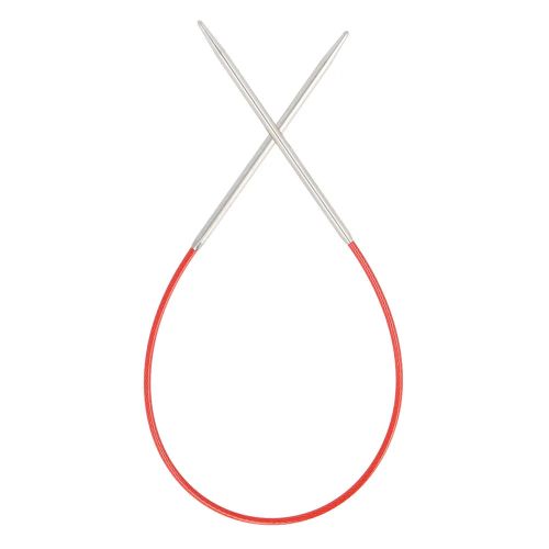 Druty na żyłce 23cm, ChiaoGoo, 2mm, Knit Red