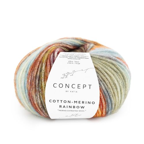 Katia Cotton Merino rainbow 506