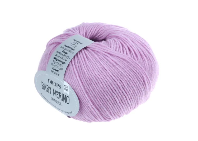 Włóczka, DROPS Baby Merino, kolor 26 jasny stary róż