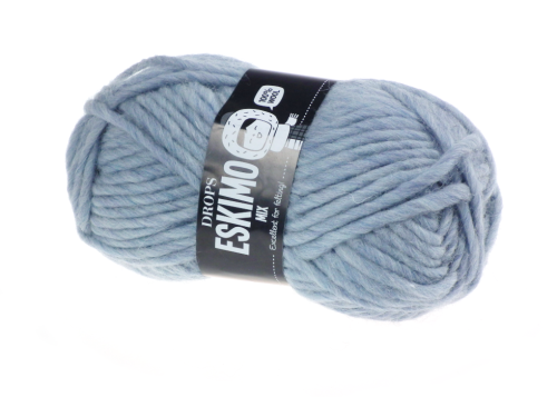 Włóczka Wełniana DROPS Eskimo, kolor 87 mgła, Wełna