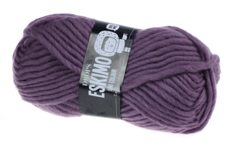 Włóczka Wełniana, Eskimo, kolor 65 wrzosowy, Wełna
