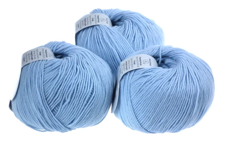 Włóczka, DROPS Baby Merino, kolor 11 błękitny stalowy